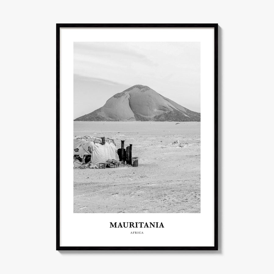 Mauritania Classic Poster, framed poster mockup