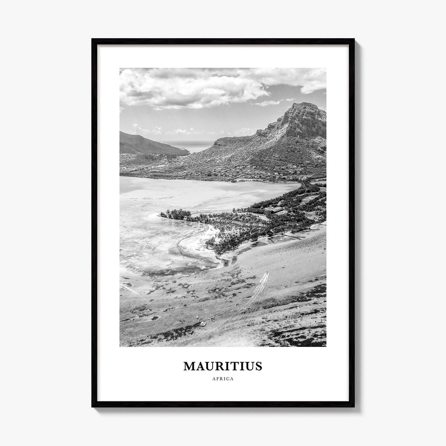 Mauritius Classic Poster, framed poster mockup