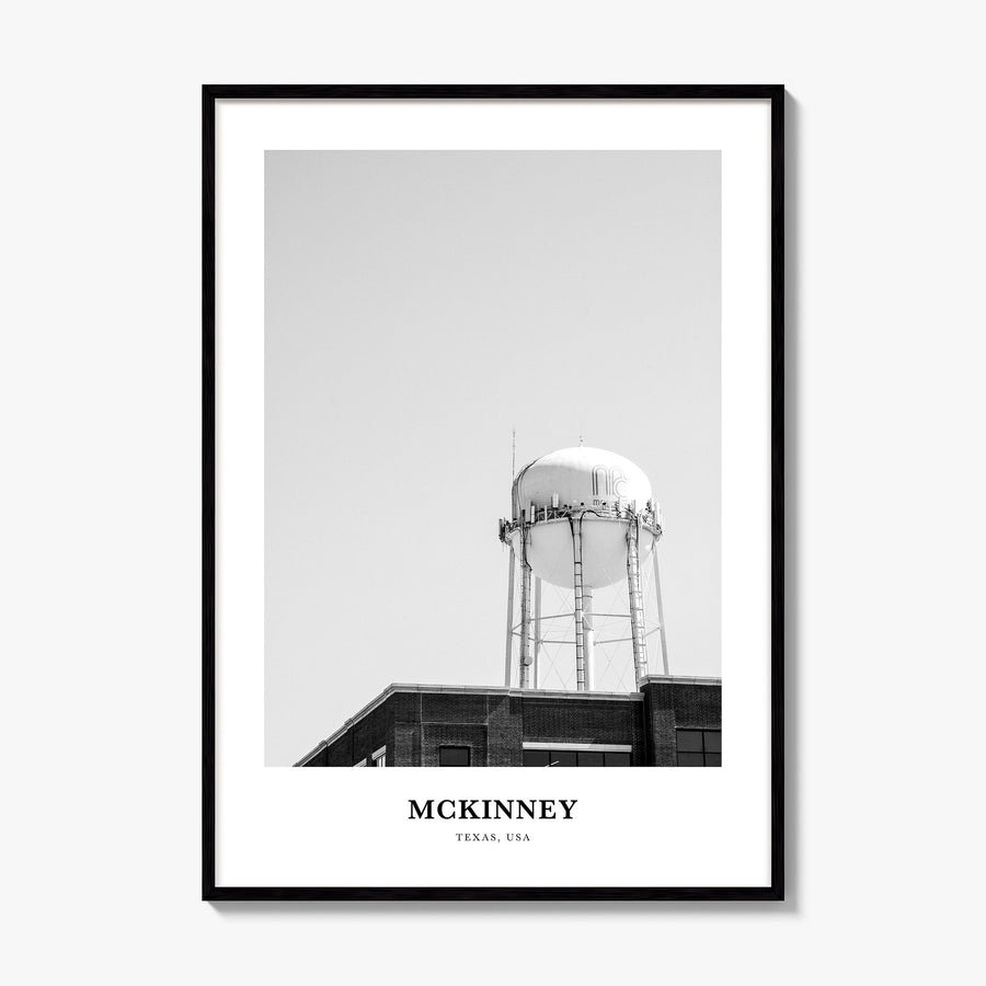 McKinney Classic Poster, framed poster mockup
