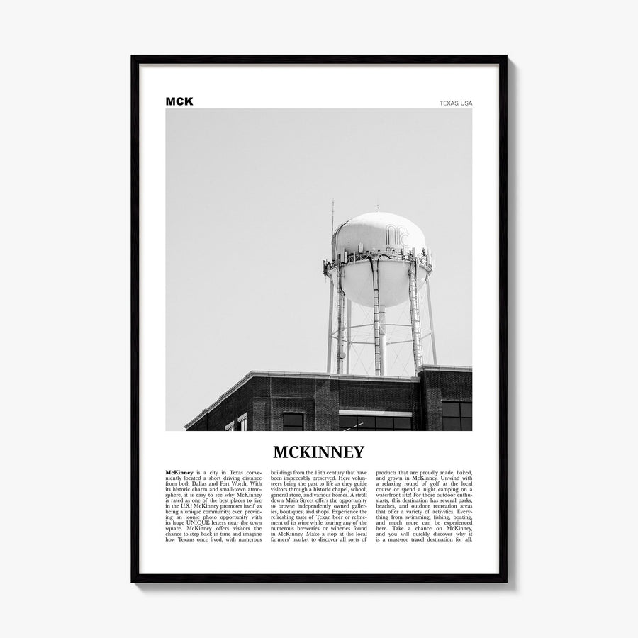 McKinney Newspaper Poster, framed poster mockup