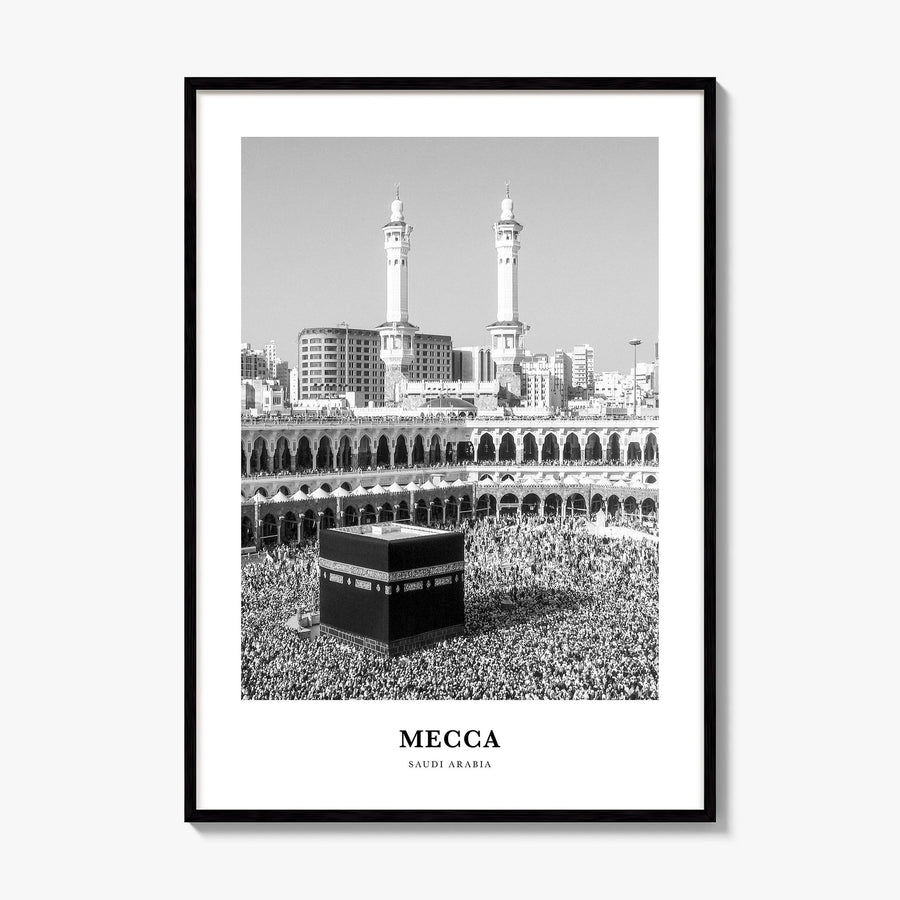 Mecca Classic Poster, framed poster mockup