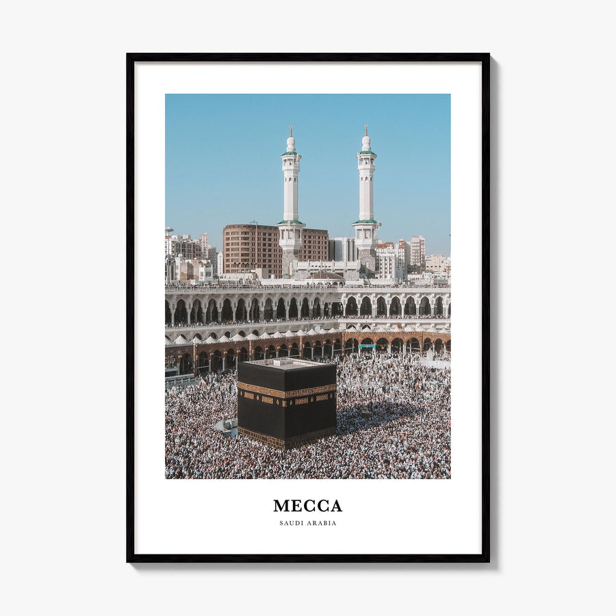 Mecca Classic Poster, framed poster mockup