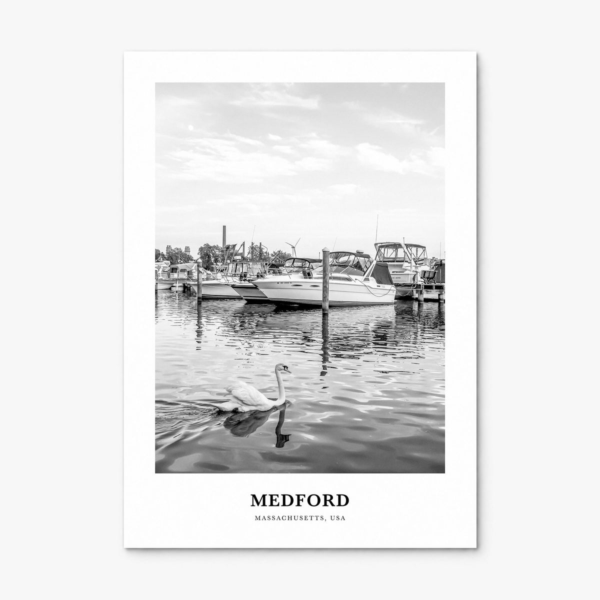Medford, Massachusetts Classic Poster, print only (unframed)
