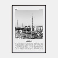 Medina Poster None / 8x12 in Nbourhood Travel B&W Poster