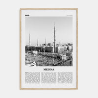 Medina Poster Natural Wood / 8x12 in Nbourhood Travel B&W Poster