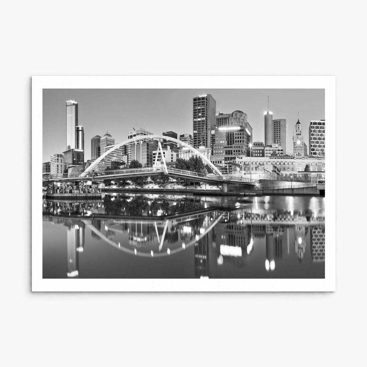 Melbourne, Australia Photo Poster, print only (unframed), white border