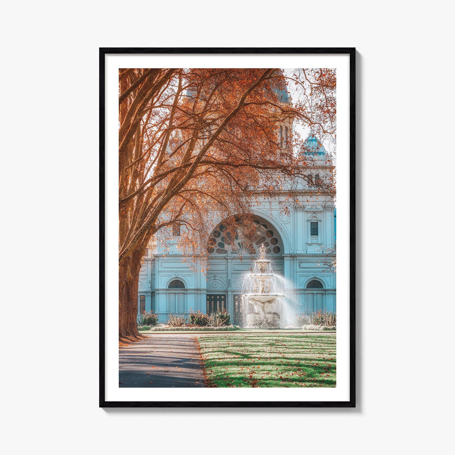 Melbourne, Australia no. 3 colorful photo poster of Australia – vertical wall art, unframed print shown in interior mockup
