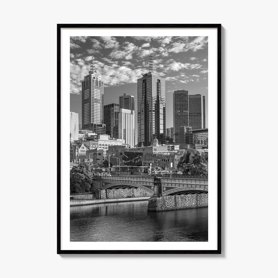 Melbourne, Australia Photo No 1 Poster, framed poster mockup, white border