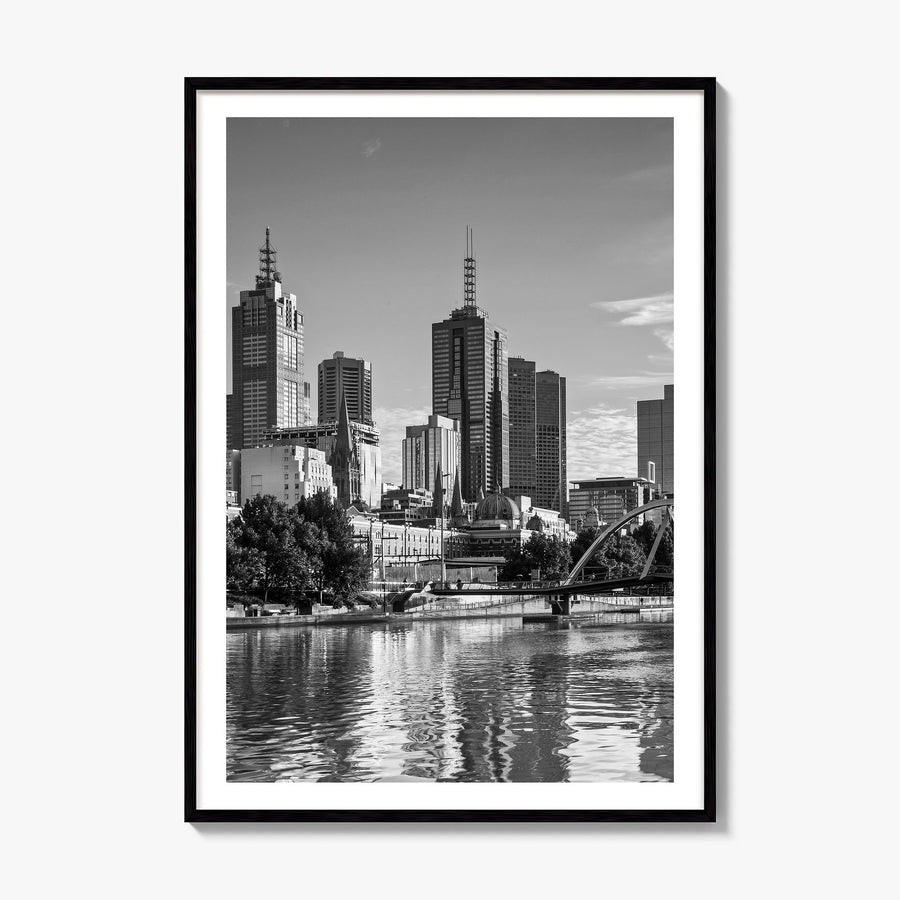 Melbourne, Australia Photo No 2 Poster, framed poster mockup, white border
