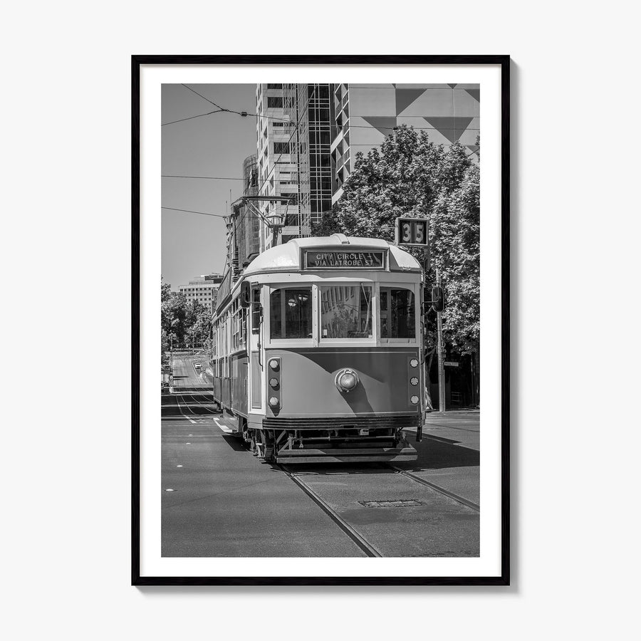 Melbourne, Australia Photo No 3 Poster, framed poster mockup, white border