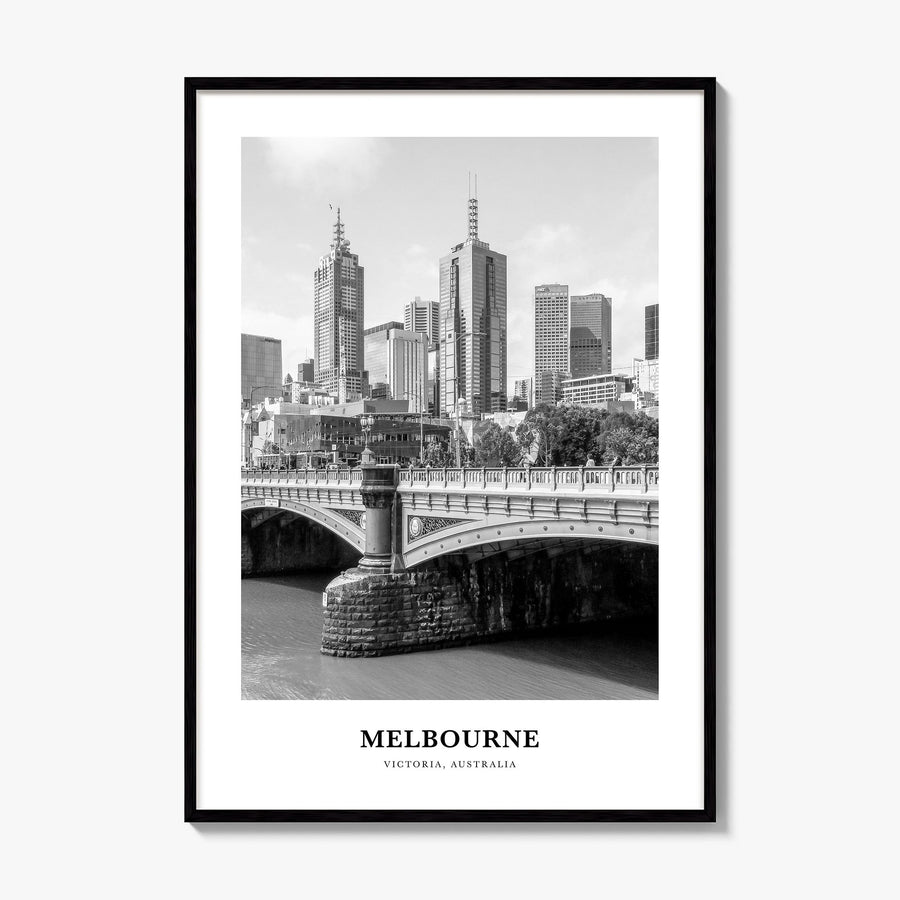 Melbourne, Australia Classic No 1 Poster, framed poster mockup