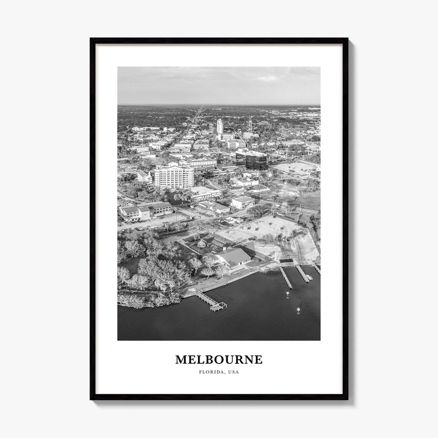 Melbourne, Florida Classic Poster, framed poster mockup