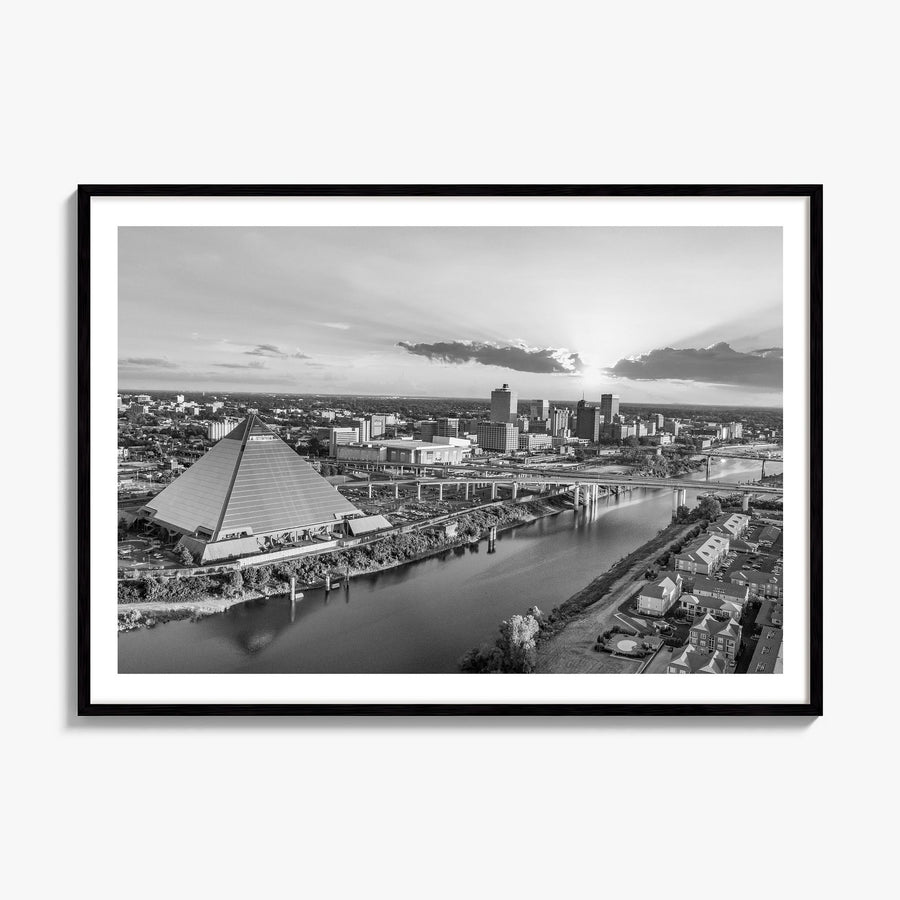 Memphis Photo Poster, framed poster mockup, white border