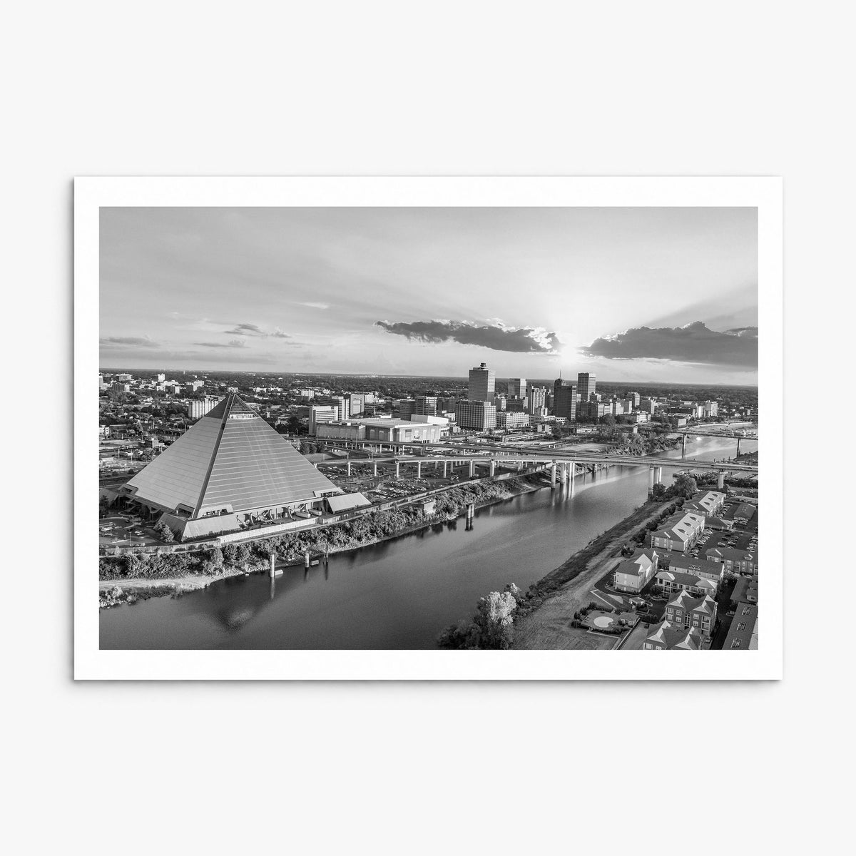 Memphis Photo Poster, print only (unframed), white border