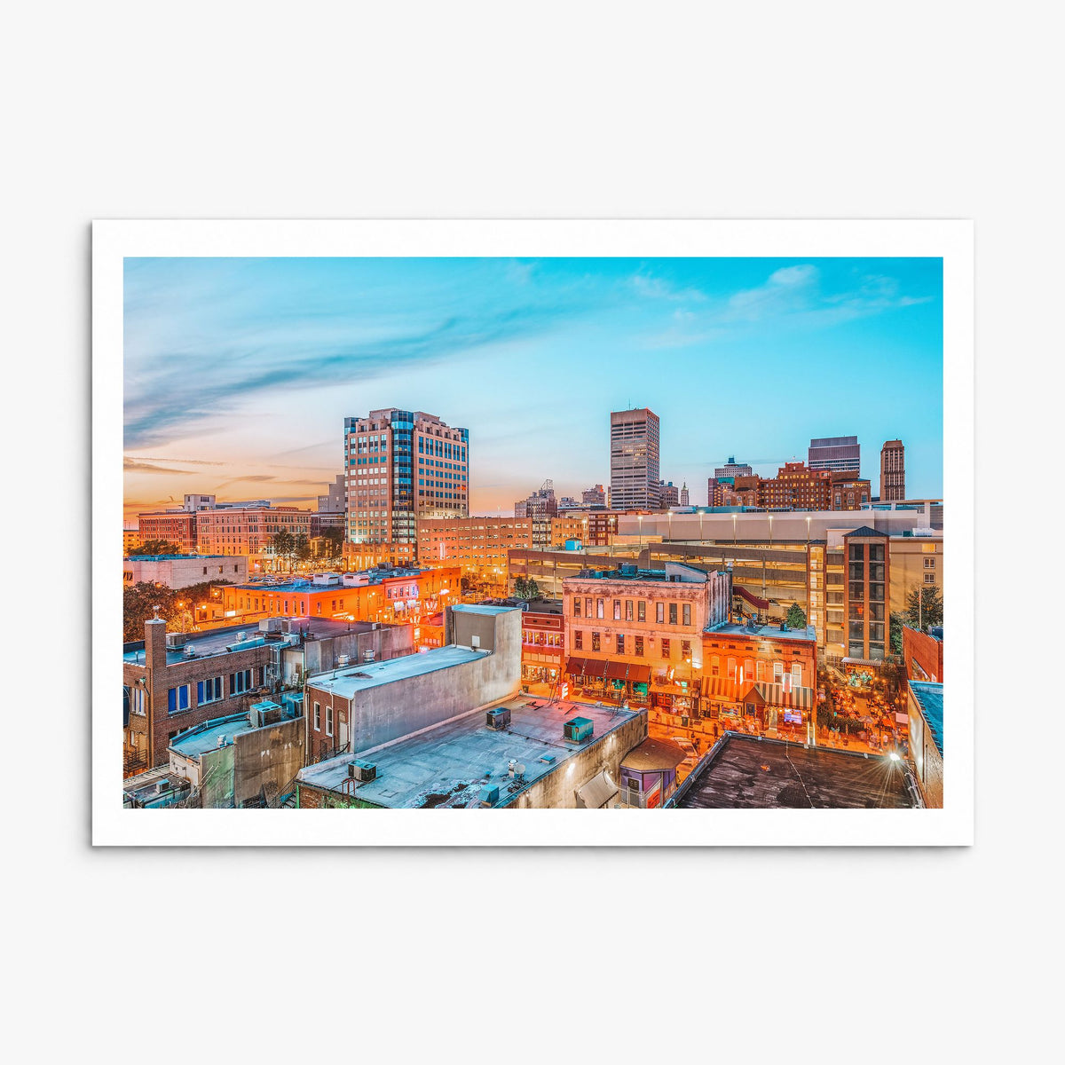 Memphis Photo Poster, print only (unframed), white border