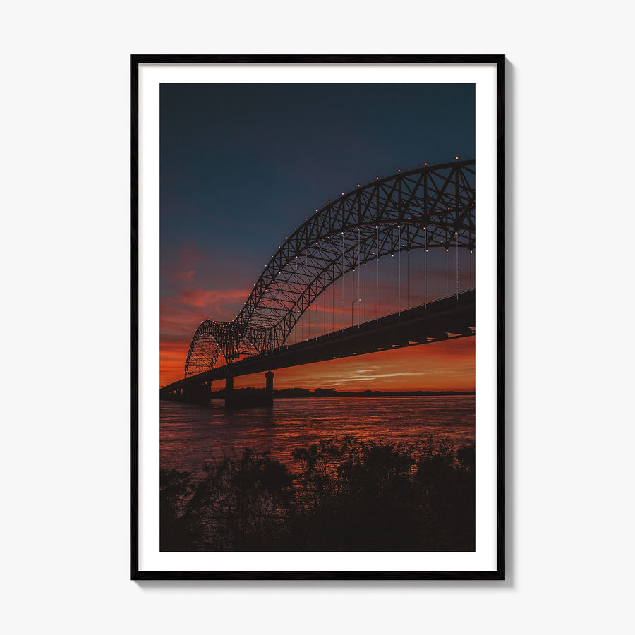 Memphis Photo No 3 Poster, framed poster mockup, white border