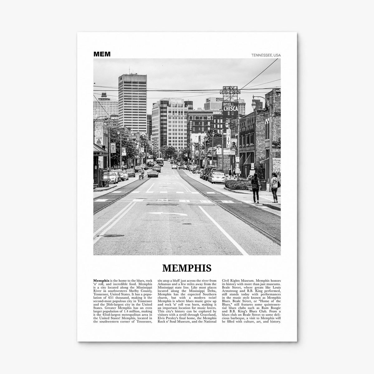 Memphis Newspaper No 1 Poster, print only (unframed)