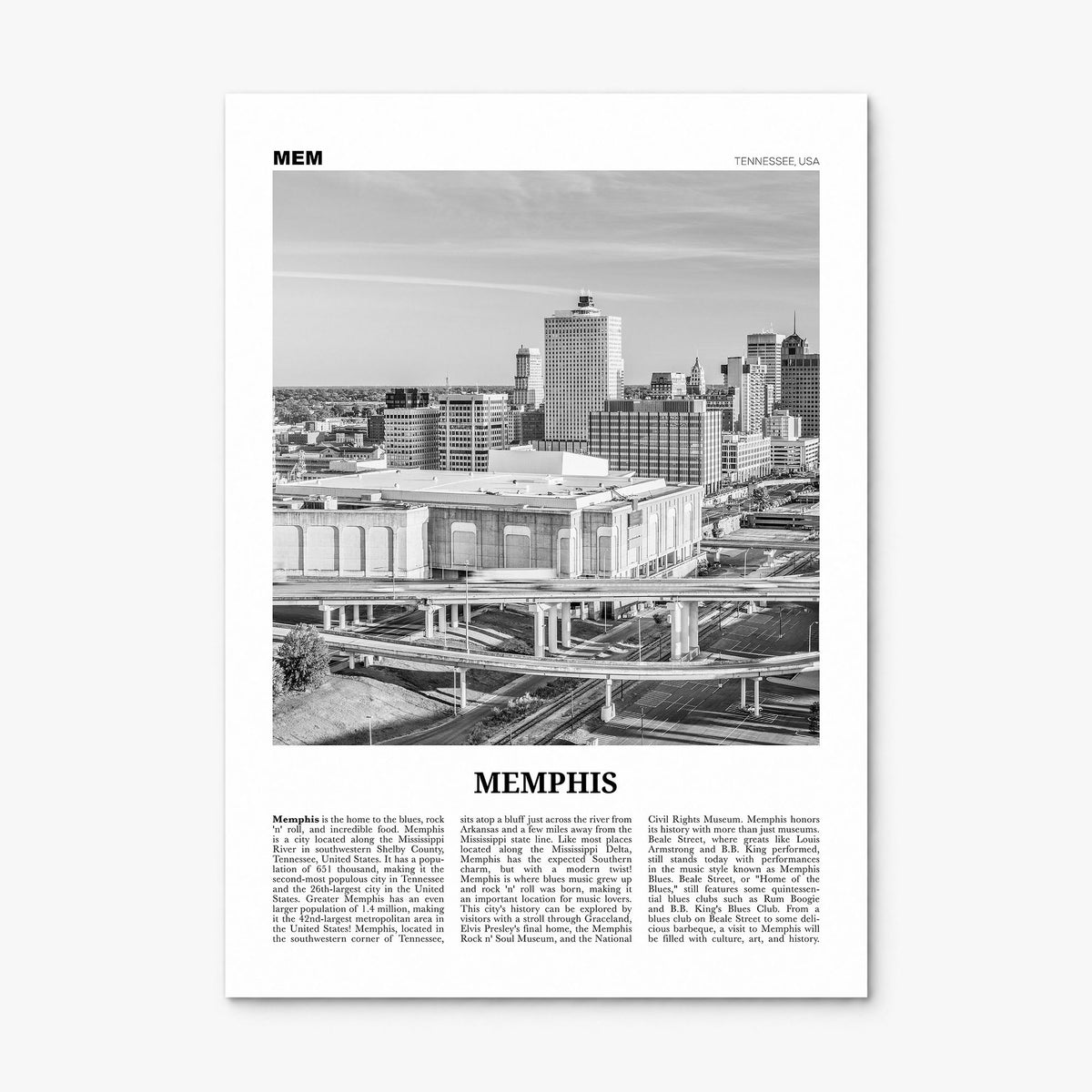 Memphis Newspaper No 2 Poster, print only (unframed)