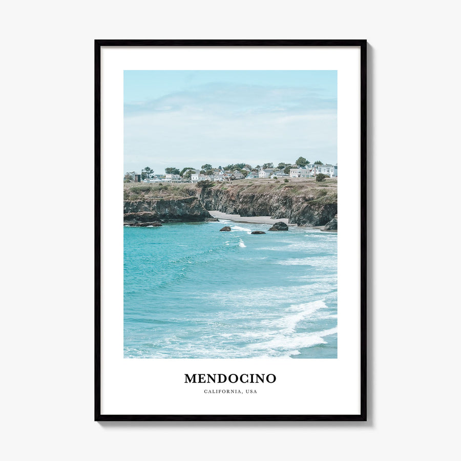 Mendocino Classic Poster, framed poster mockup