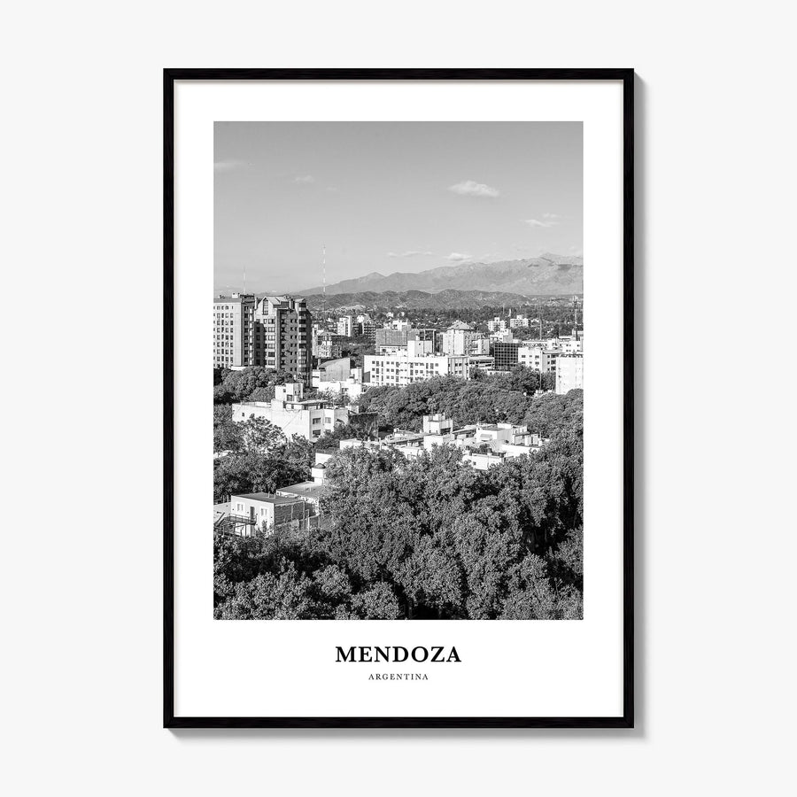 Mendoza Classic Poster, framed poster mockup