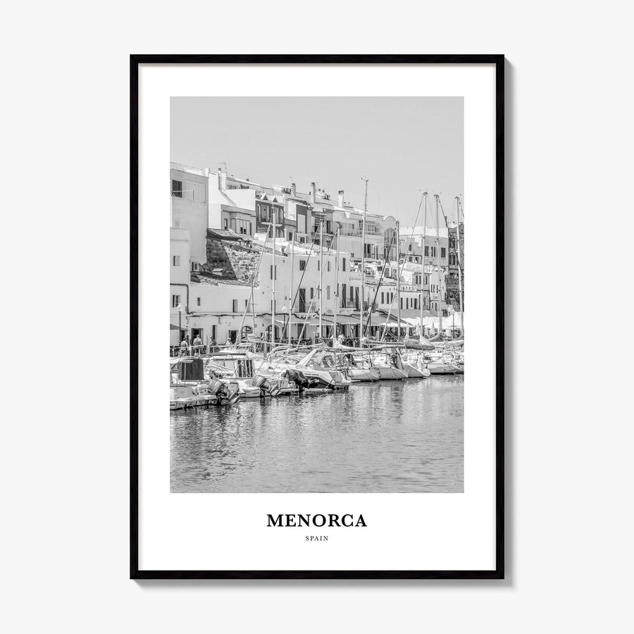 Menorca Classic Poster, framed poster mockup