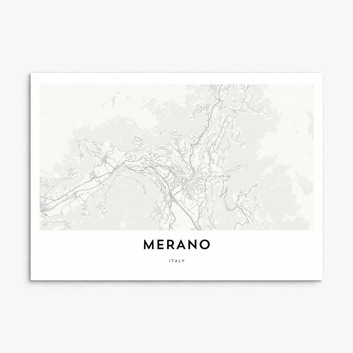 Merano Map Poster, print only (unframed)