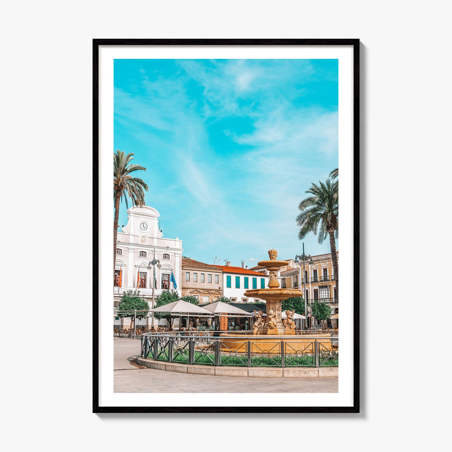 Mérida Photo Poster, framed poster mockup, white border