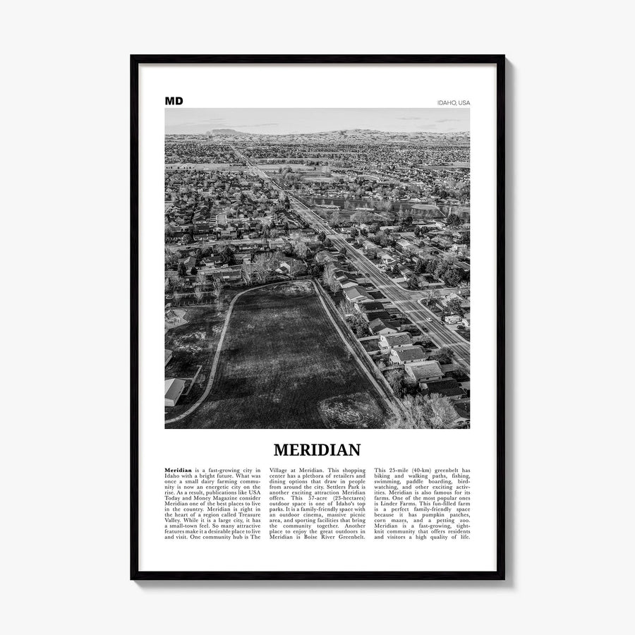 Meridian Newspaper Poster, framed poster mockup