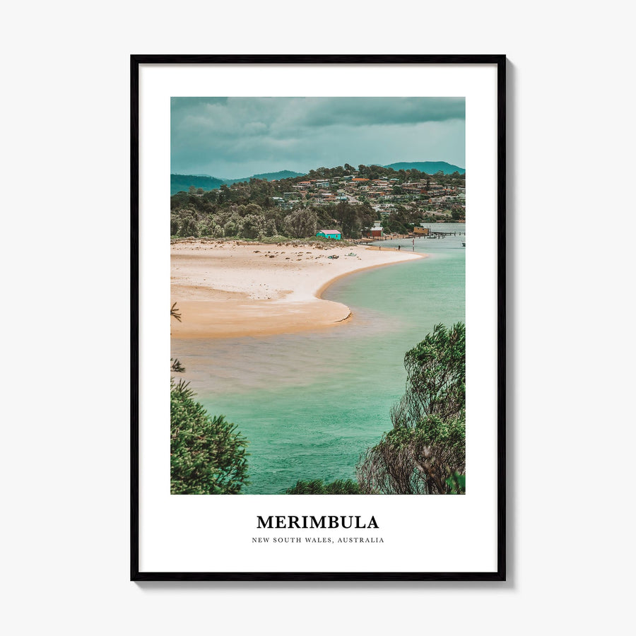 Merimbula Classic Poster, framed poster mockup
