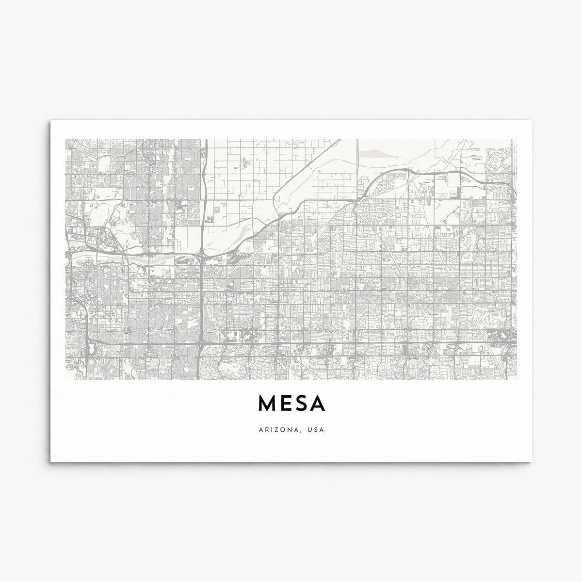 Mesa Map Poster, print only (unframed)