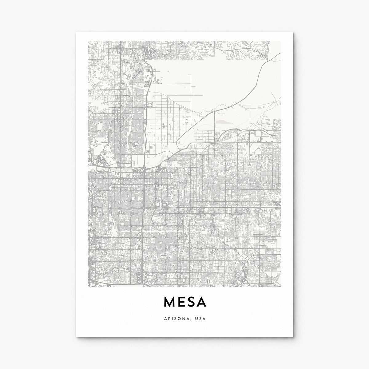 Mesa Map Poster, print only (unframed)