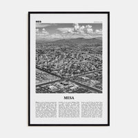 Mesa Poster Black Wood / 8x12 in Nbourhood Travel B&W Poster