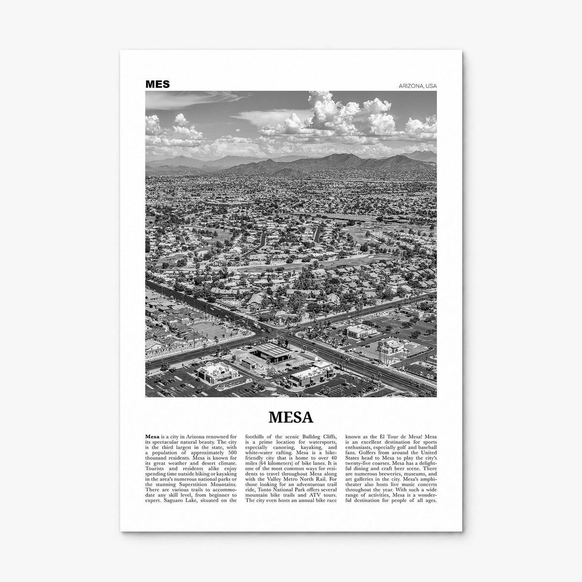 Mesa Newspaper Poster, print only (unframed)