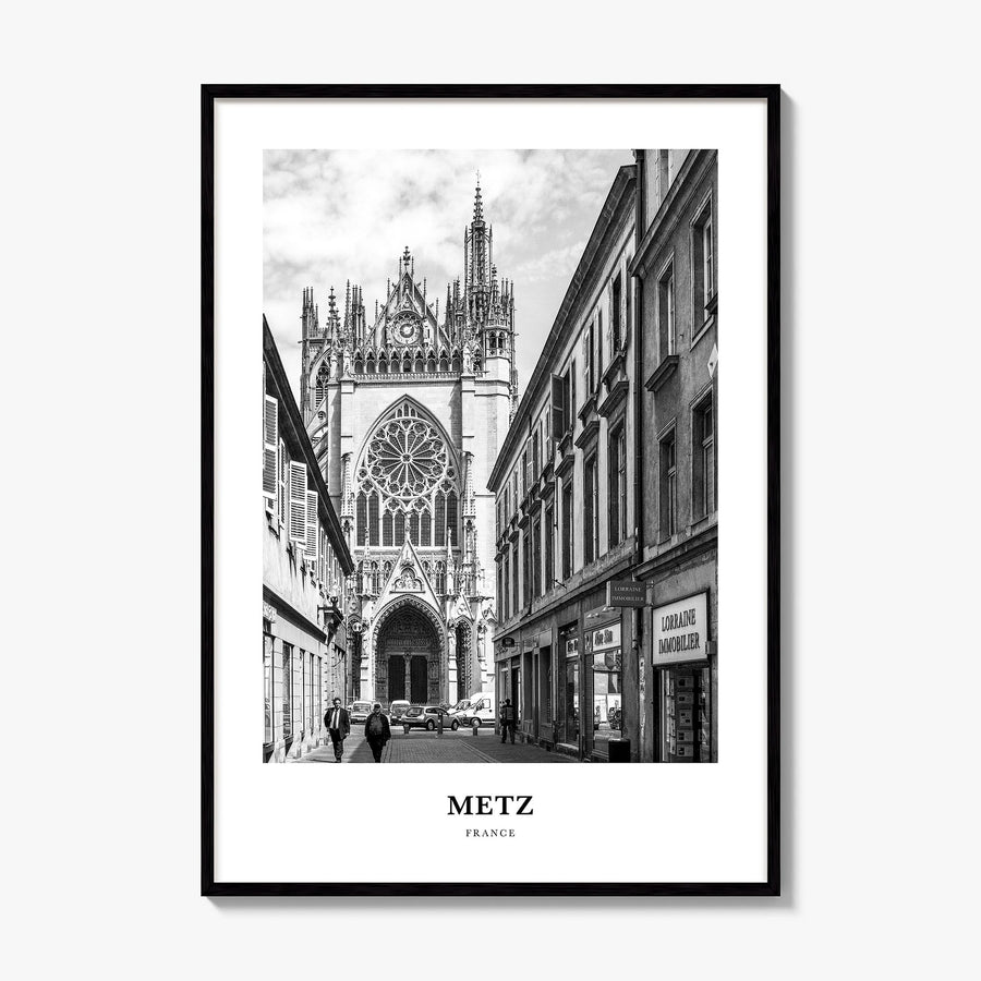 Metz Classic Poster, framed poster mockup