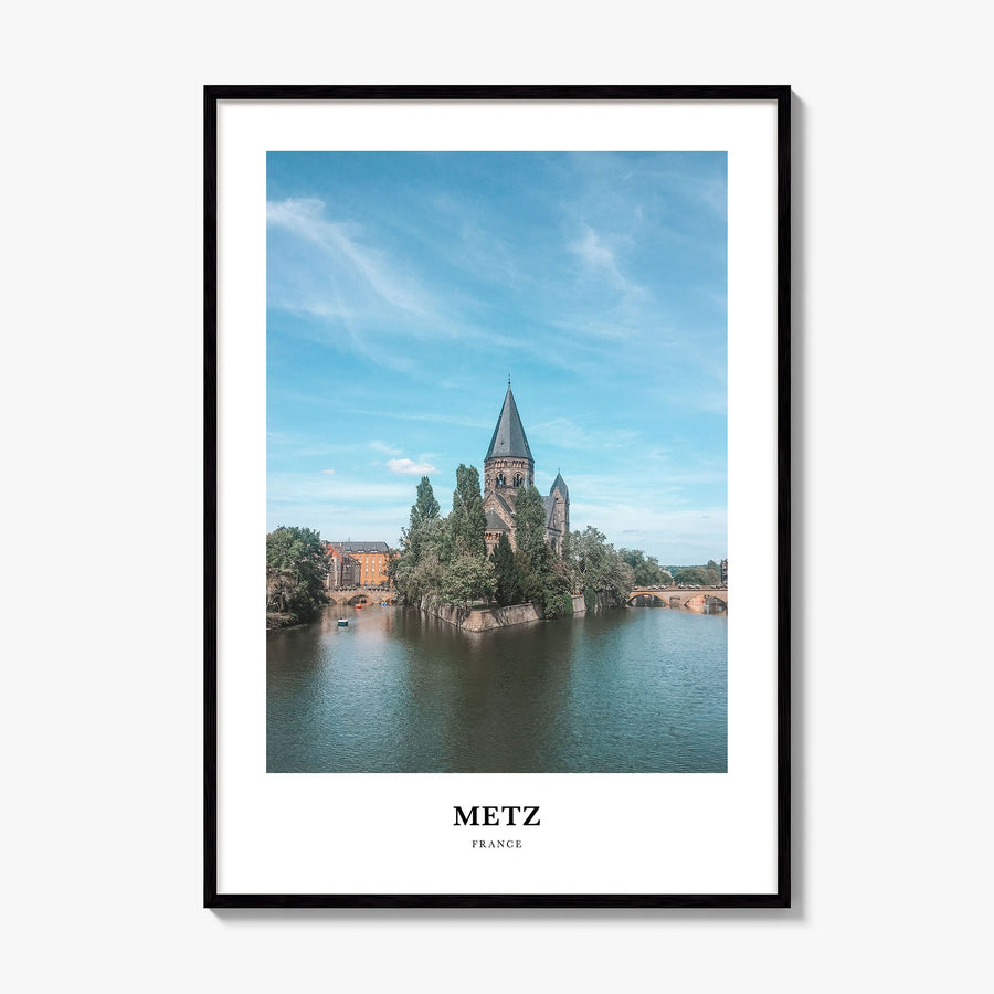 Metz Classic Poster, framed poster mockup