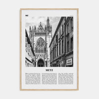 Metz Poster Natural Wood / 8x12 in Nbourhood Travel B&W Poster