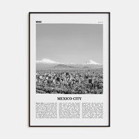 Mexico City No 2 Poster None / 8x12 in Nbourhood Travel B&W Poster