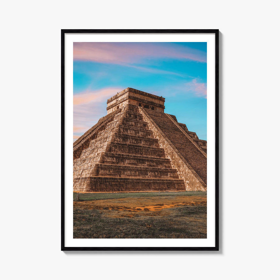 Mexico City no. 3 colorful photo poster of Mexico – vertical wall art, unframed print shown in interior mockup