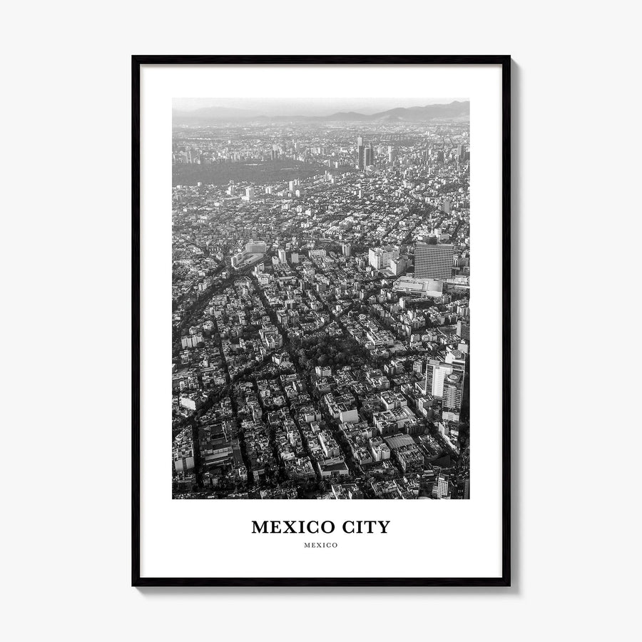 Mexico City Classic No 2 Poster, framed poster mockup