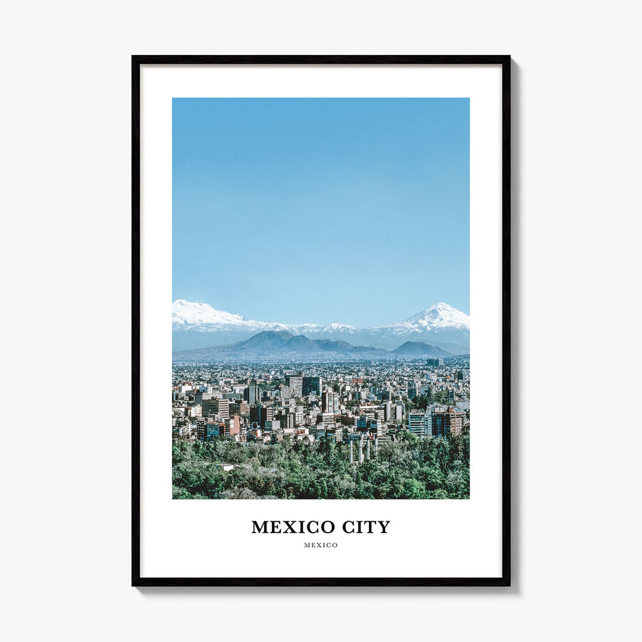 Mexico City Classic No 2 Poster, framed poster mockup