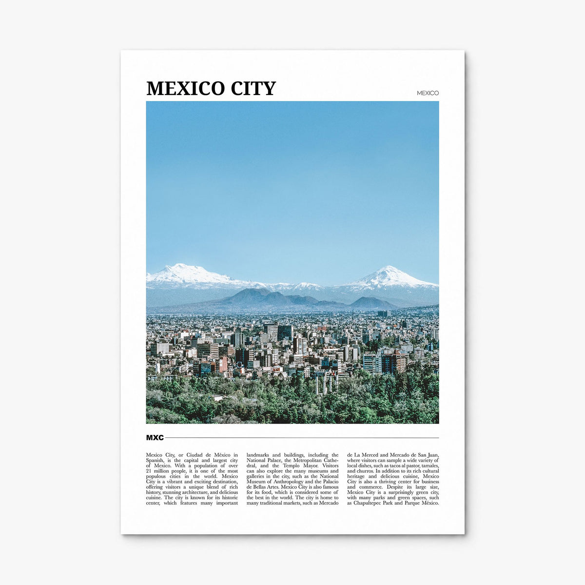 Mexico City Travel No 2 Poster, print only (unframed)