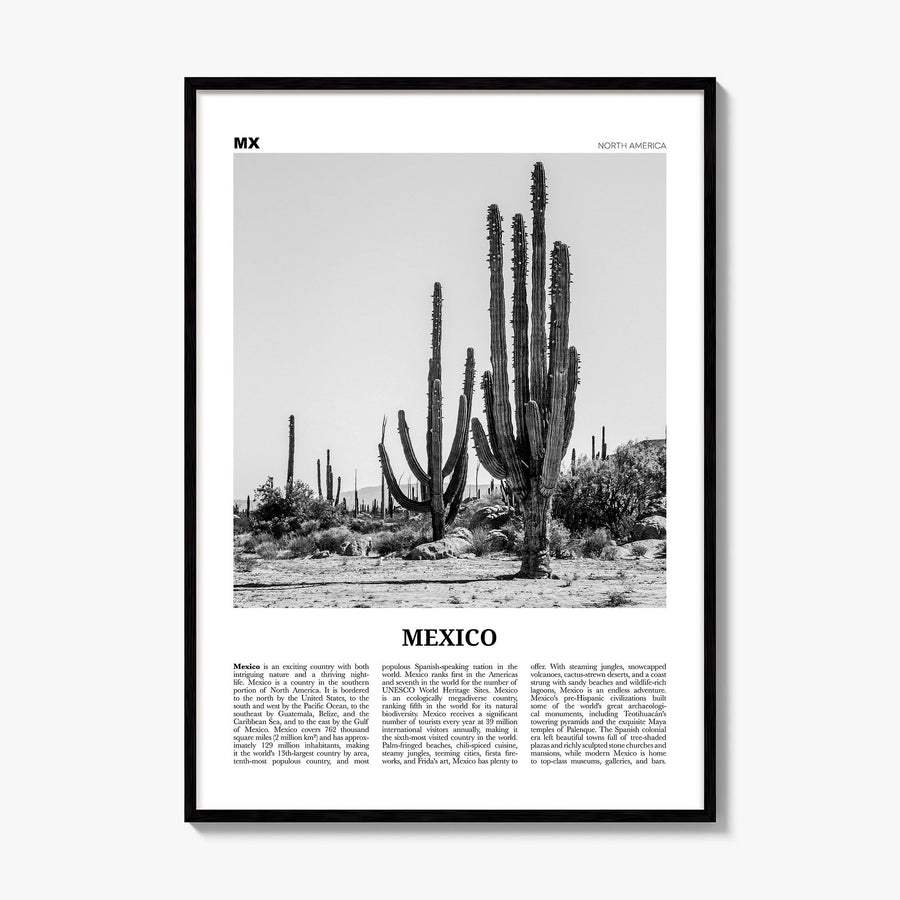 Mexico Newspaper No 1 Poster, framed poster mockup