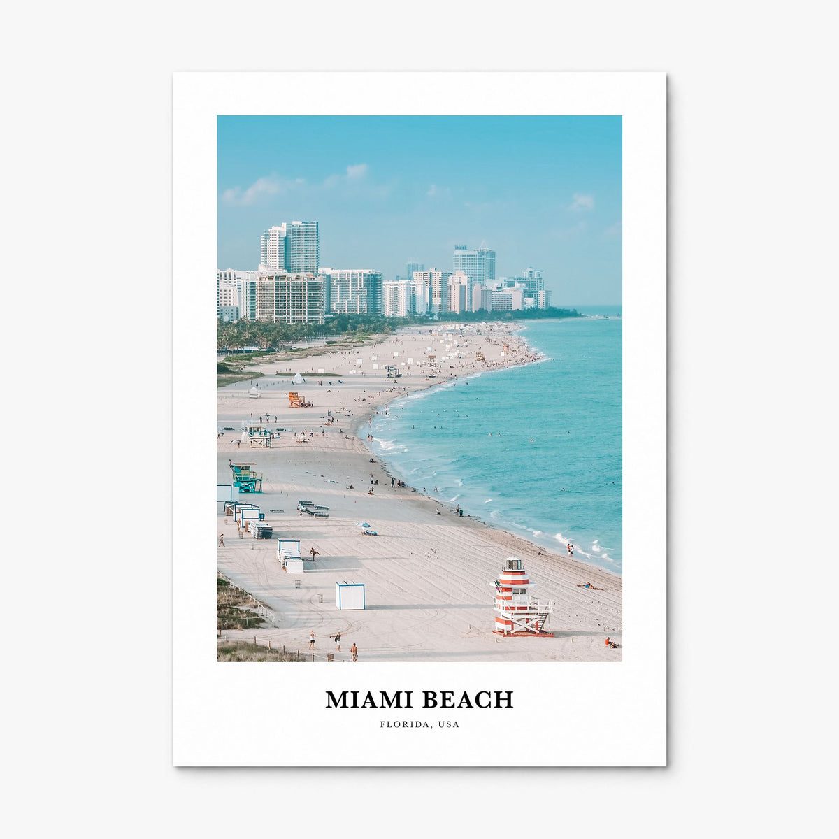 Miami Beach Classic Poster, print only (unframed)