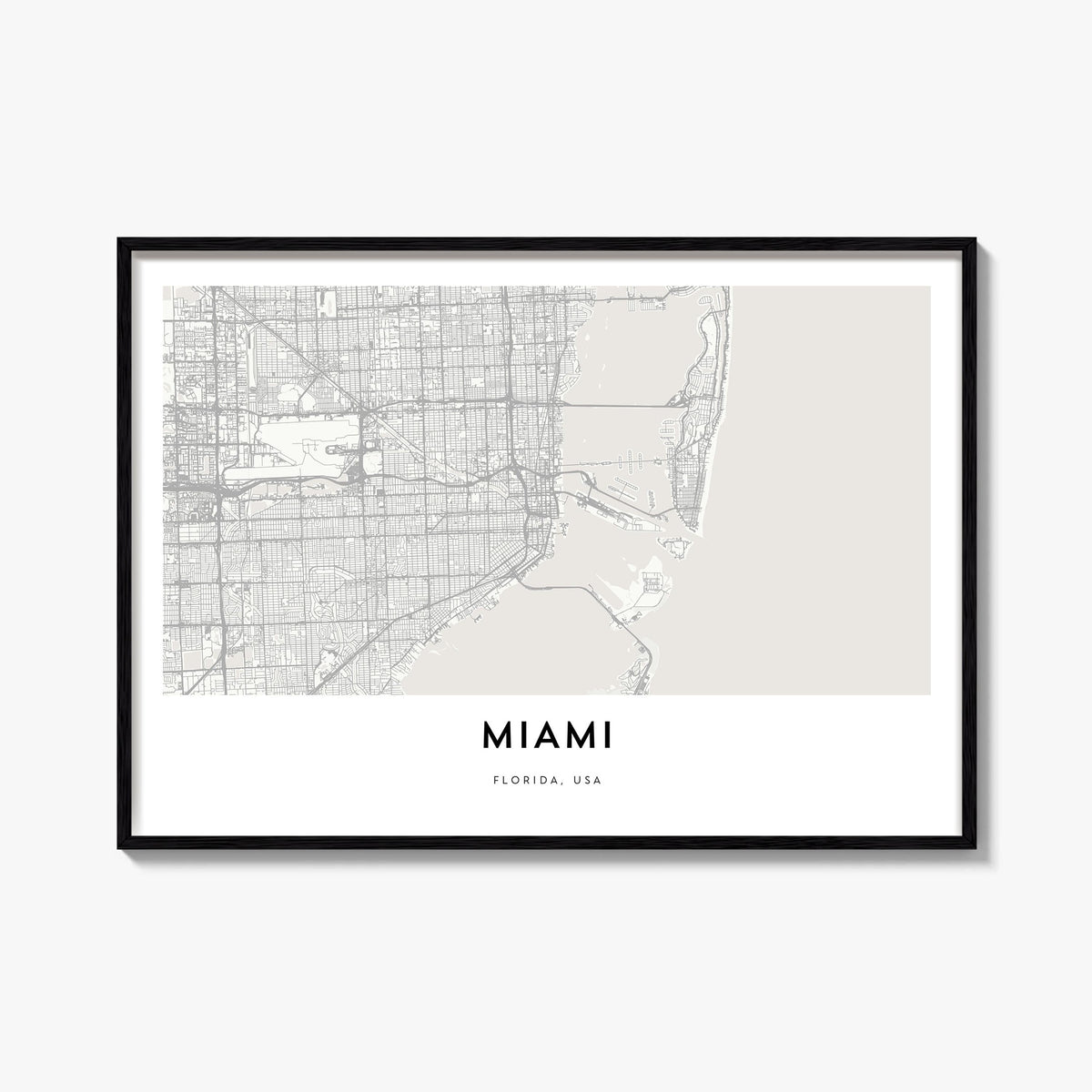 Miami Map Poster