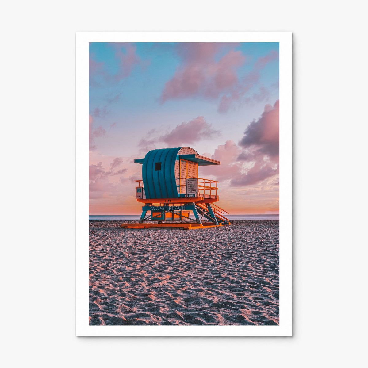 Miami Photo No 2 Poster, print only (unframed), white border