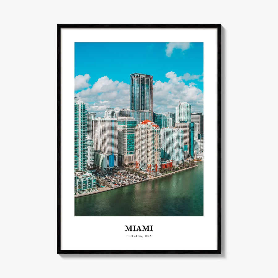 Miami Classic No 1 Poster, framed poster mockup