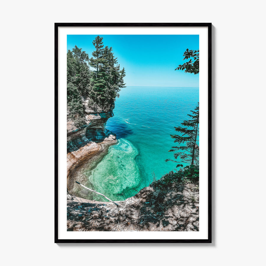 Michigan Photo No 2 Poster, framed poster mockup, white border