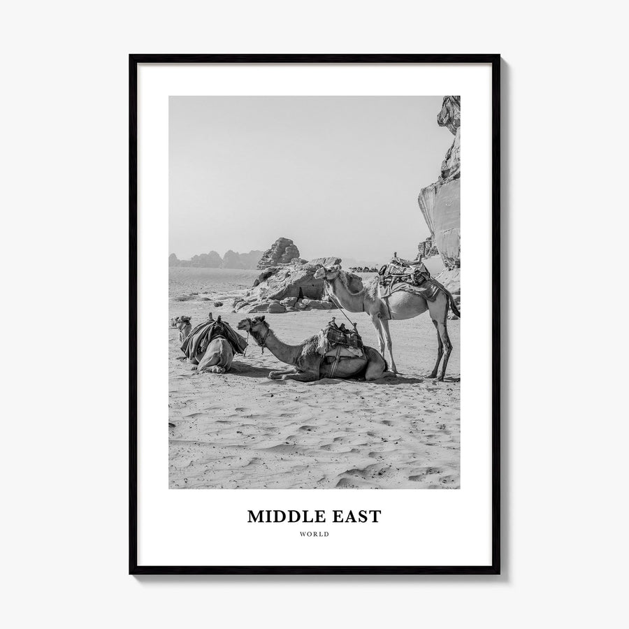 Middle East Classic Poster, framed poster mockup