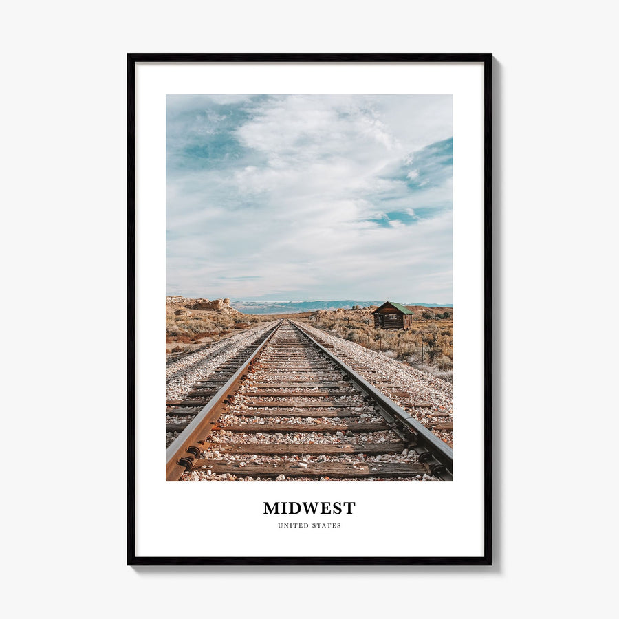 Midwest Classic Poster, framed poster mockup