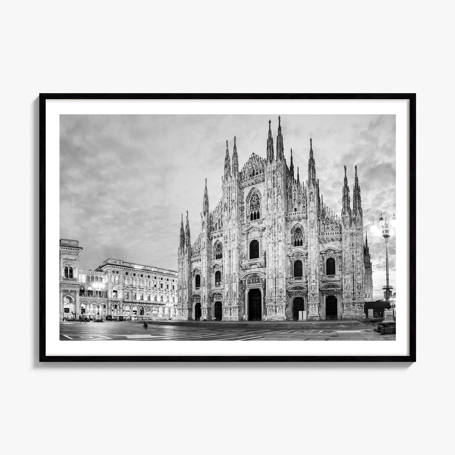 Milan Photo Poster, framed poster mockup, white border